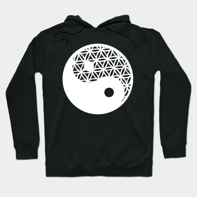 Flower of Life - Yin Yang - Balance - Diving Feminine - Divine Masculine Hoodie by Divoc